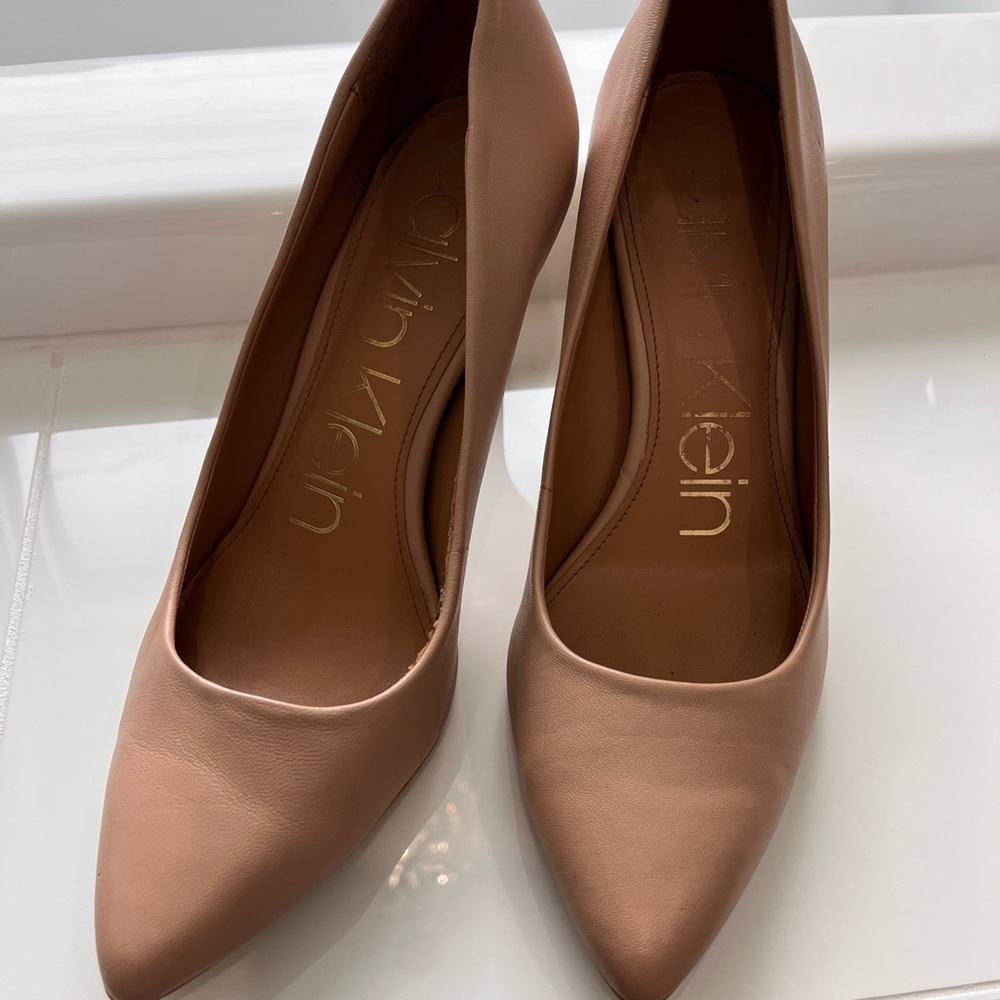 Calvin Klein Women's Nude Heels